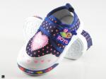 Dotted combo of blue and pink shoes with stylish design - 3