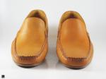 Stylish tan loafer with plain model - 2