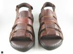 Comfortable slippers in brown - 4