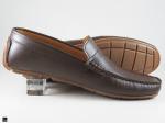 Plain brown drive-in shoes - 4
