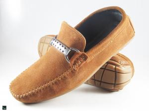 Buckle type loafers in Tan