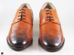 Stylish mens formal shoe for brougue with flower - 2