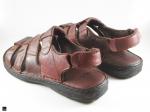 Comfortable slippers in brown - 2