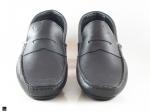Black saddle driving shoes - 3