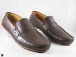Plain brown drive-in shoes - 2