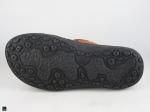 Slide tan slippers with no toe ring - 3