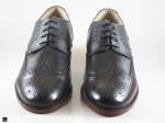 Stylish men's formal shoe for brogue with flower model - 2