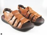 Comfortable slippers in Tan - 1