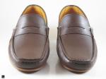 Plain brown drive-in shoes - 3