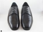 Derby office plain black shoes - 4