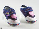 Dotted combo of blue and pink shoes with stylish design - 5