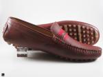 Stylish maroon loafers with honey button sole - 4