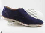 Stylish men's formal shoe for blue suede with Eva white sole - 3