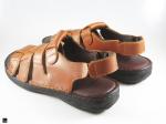 Comfortable slippers in Tan - 2