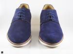 Stylish men's formal shoe for blue suede with Eva white sole - 2