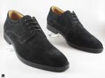 Stylish mens formal shoe for plain suade mesh print - 1