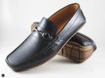 Styling black softy loafer with buckle - 1