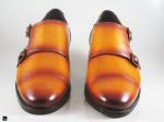 Patina finished tan cap toe with double monk - 2