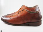 Stylish mens formal shoe for brougue with flower - 4