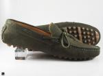 Stylish green suede loafer with mochi model - 4