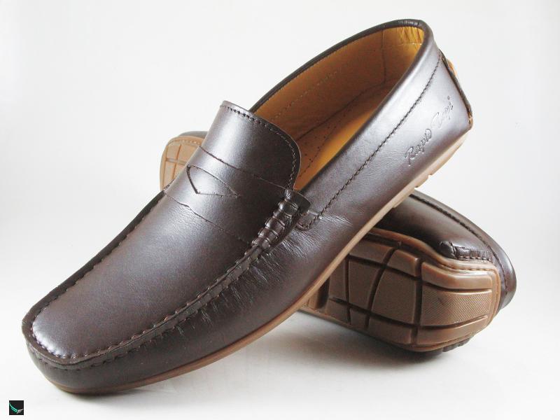 Plain brown drive-in shoes