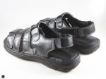 Black comfortable slippers in leathers - 2