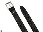 Croc Printed Leather Belt - 3
