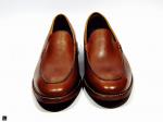 Brown cut shoes - 2