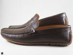 Plain brown drive-in shoes - 5