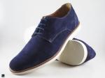 Stylish men's formal shoe for blue suede with Eva white sole - 5